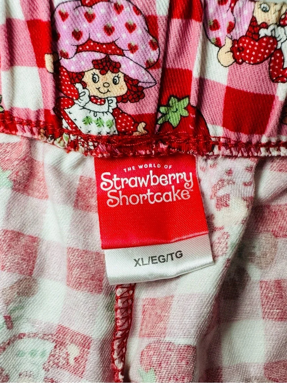 MAD Strawberry Shortcake Coquette Lounge Shorts XL Kawaii soft Girl Pajamas